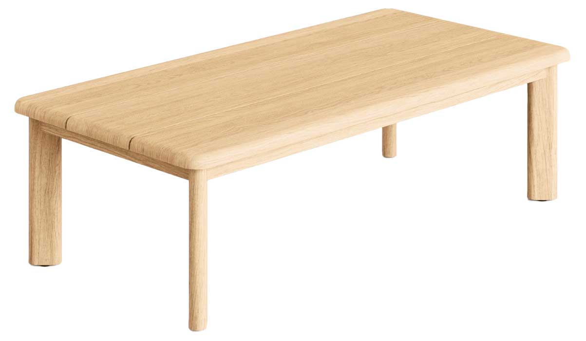Noia Kaffeetisch 120x60cm rechteckig, Teak