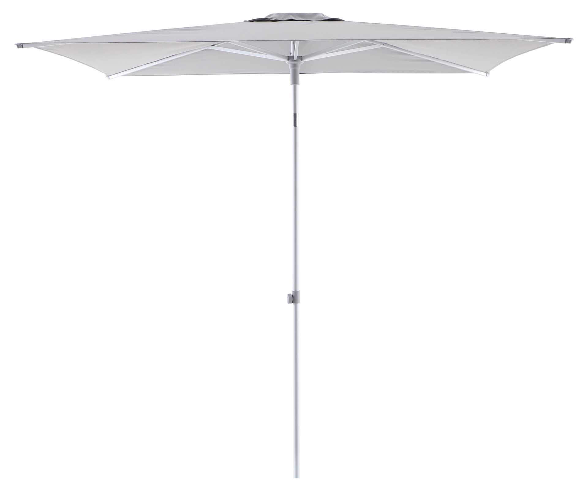 Solid Uno Select Sonnenschirm 210x150cm, eloxiert/lightgrey