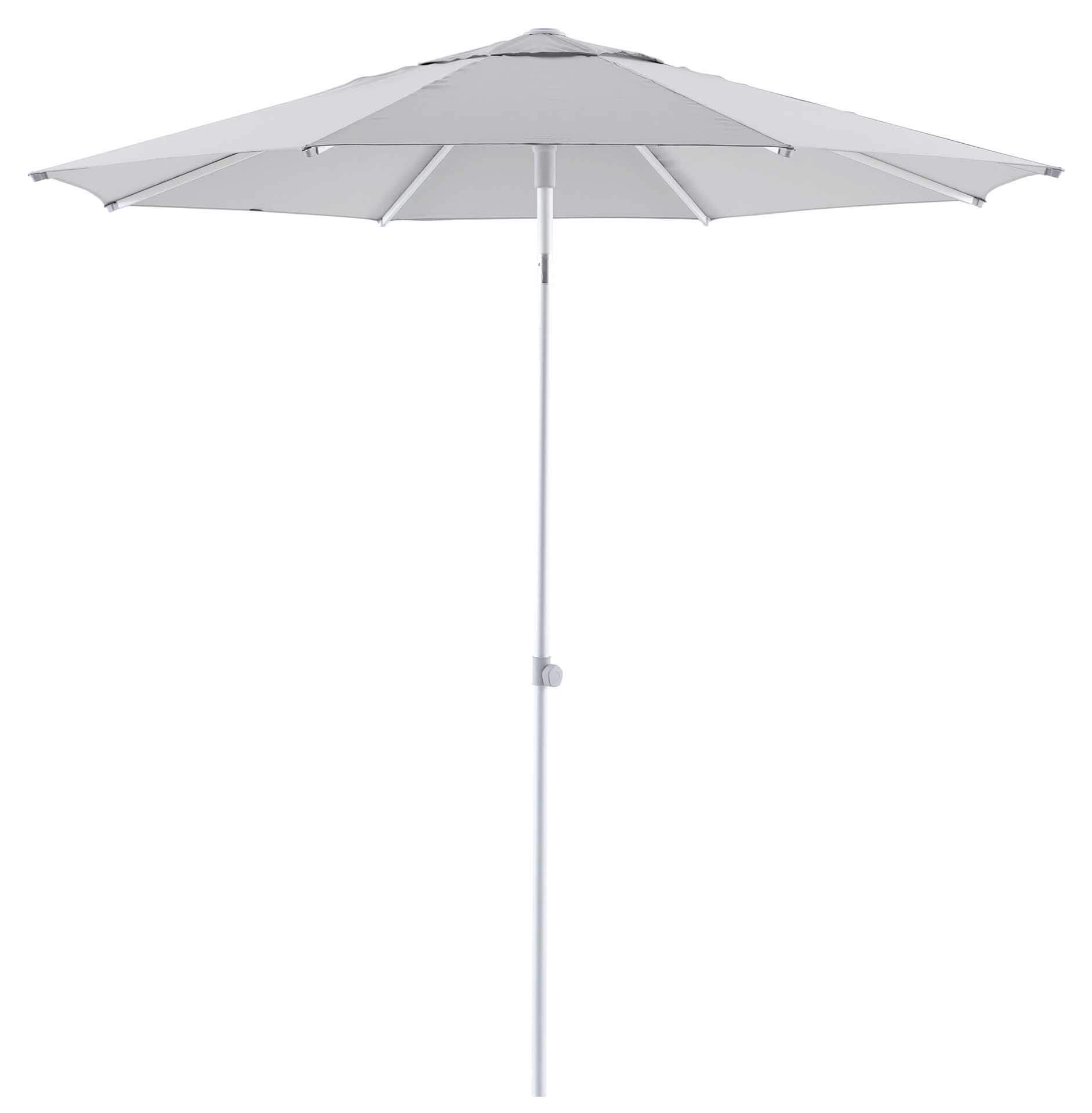 Solid Uno Select Sonnenschirm rund Ø 250cm, eloxiert/lightgrey