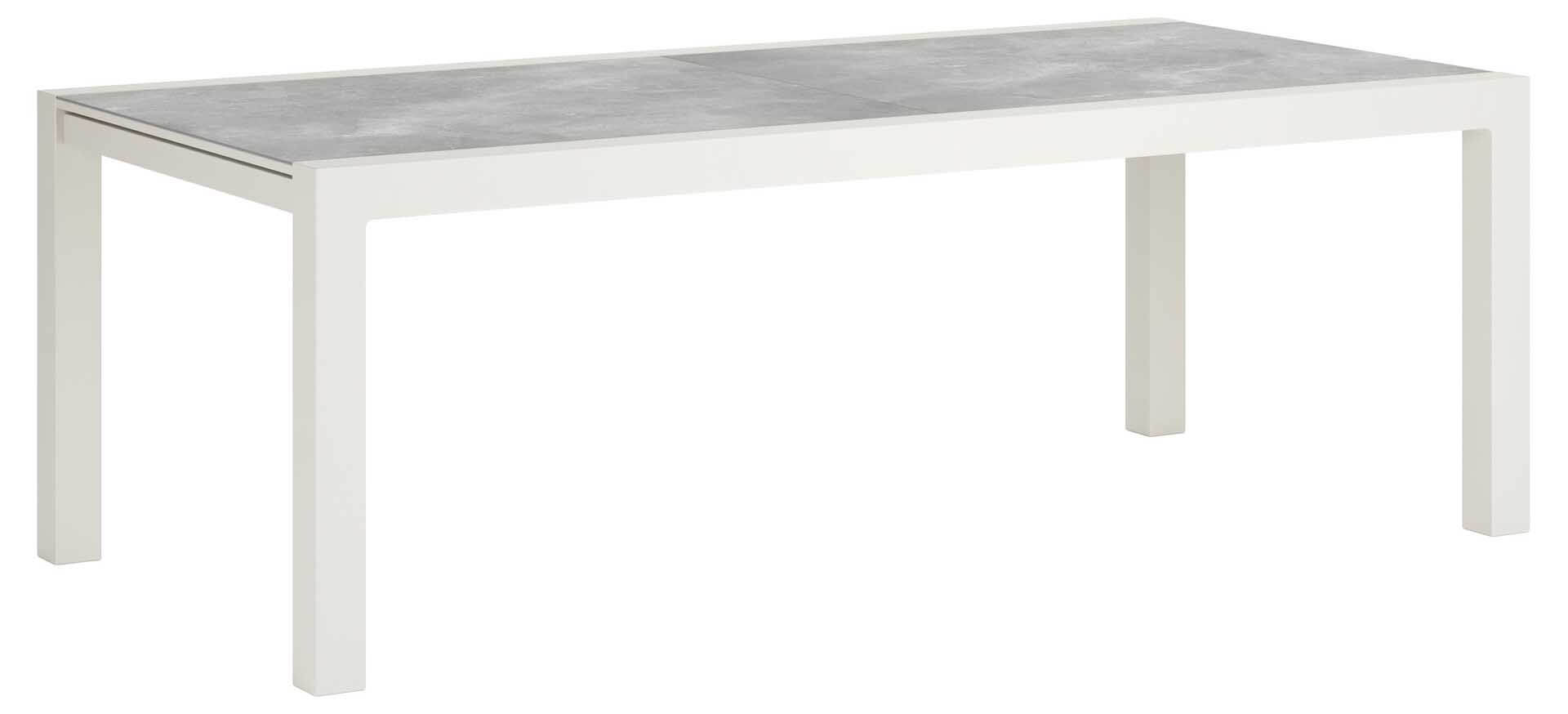 Livorno Ausziehtisch 220/330x106cm, dune/Keramik palladium grau