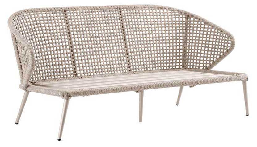 Hera 2,5-Sitzer Lounge Sofa dune/linnen, open weaving