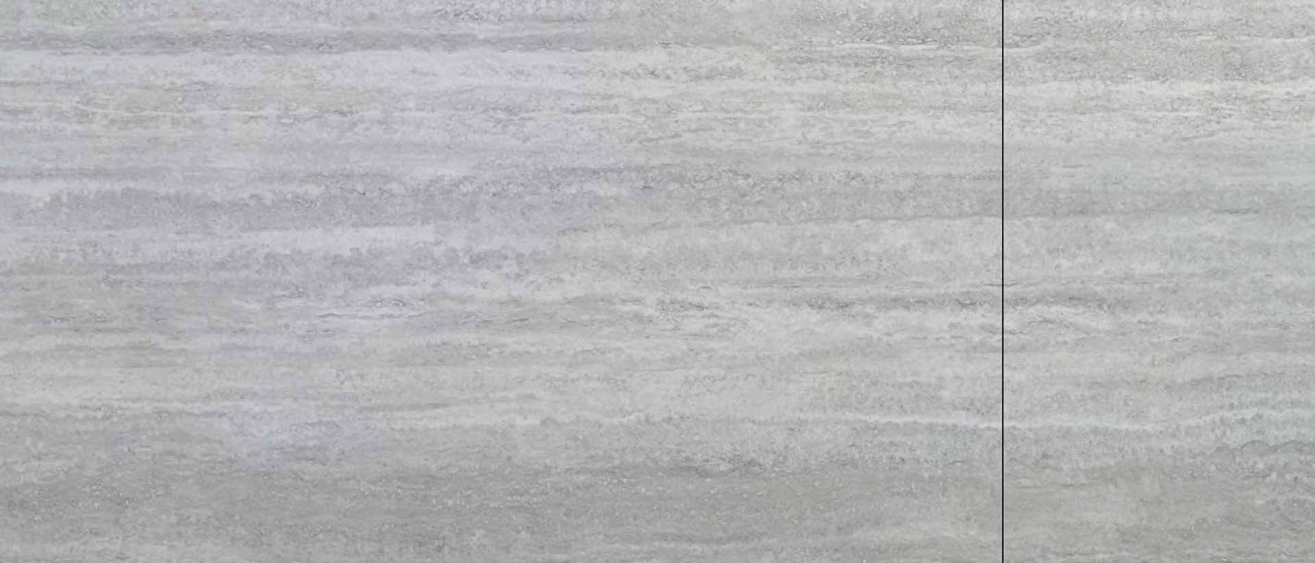 Tischplatte 160/210x90cm rechteckig, Keramik travertino silver (6mm)