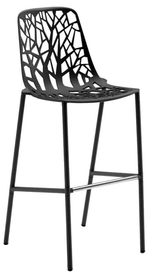 FOREST Barhocker, grau-metallic