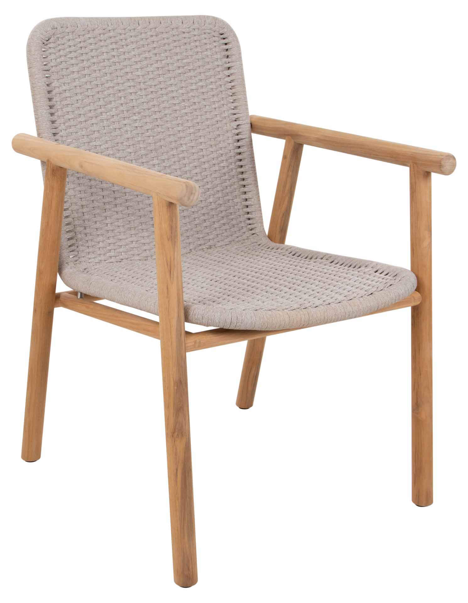 Benoa Sessel Teak/linnen, full weaving