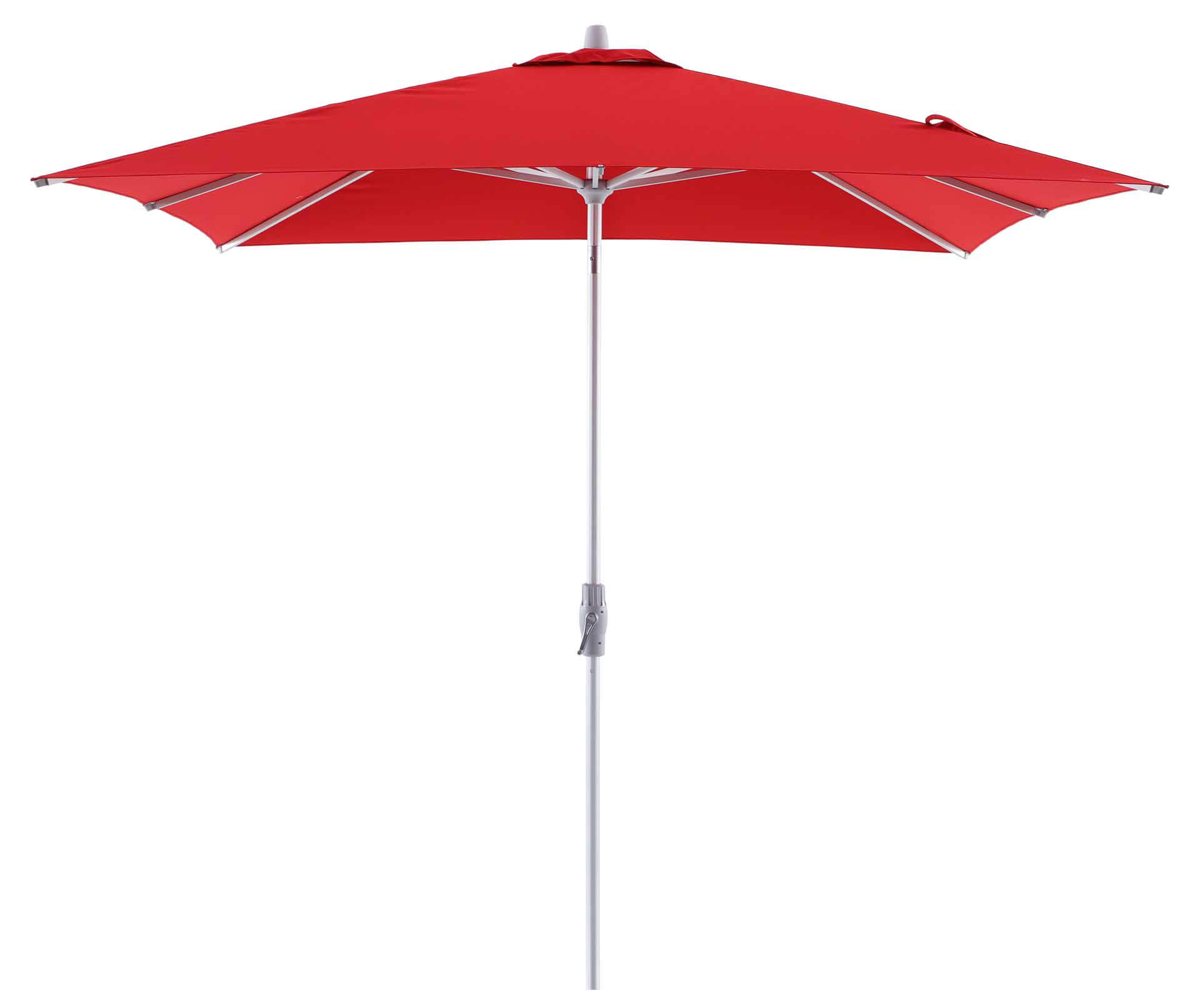 Comfort Uno Select V1 Sonnenschirm 250x250cm, eloxiert/red