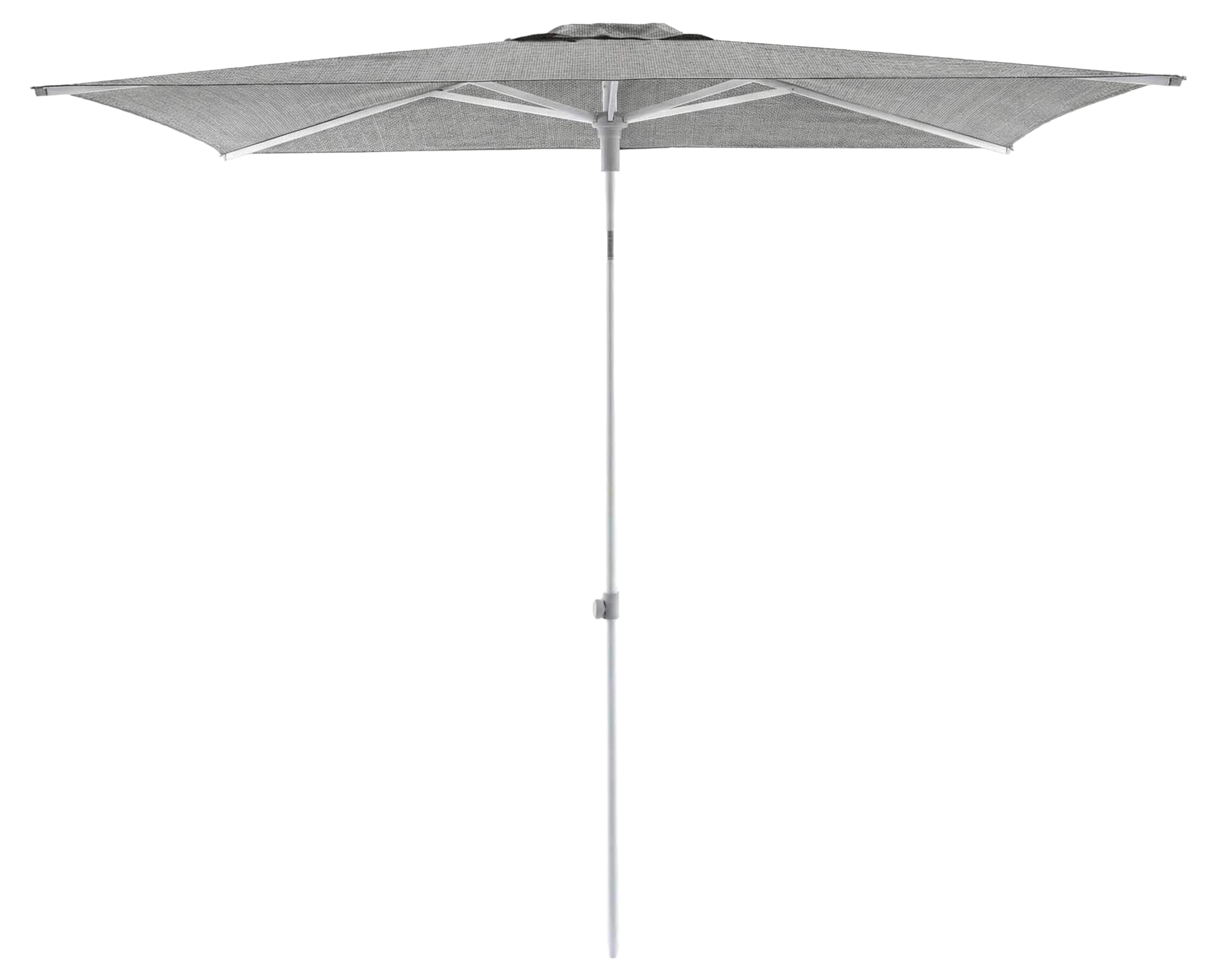 Solid Uno Pure Sonnenschirm 210x150cm, eloxiert/Pure hellgrau