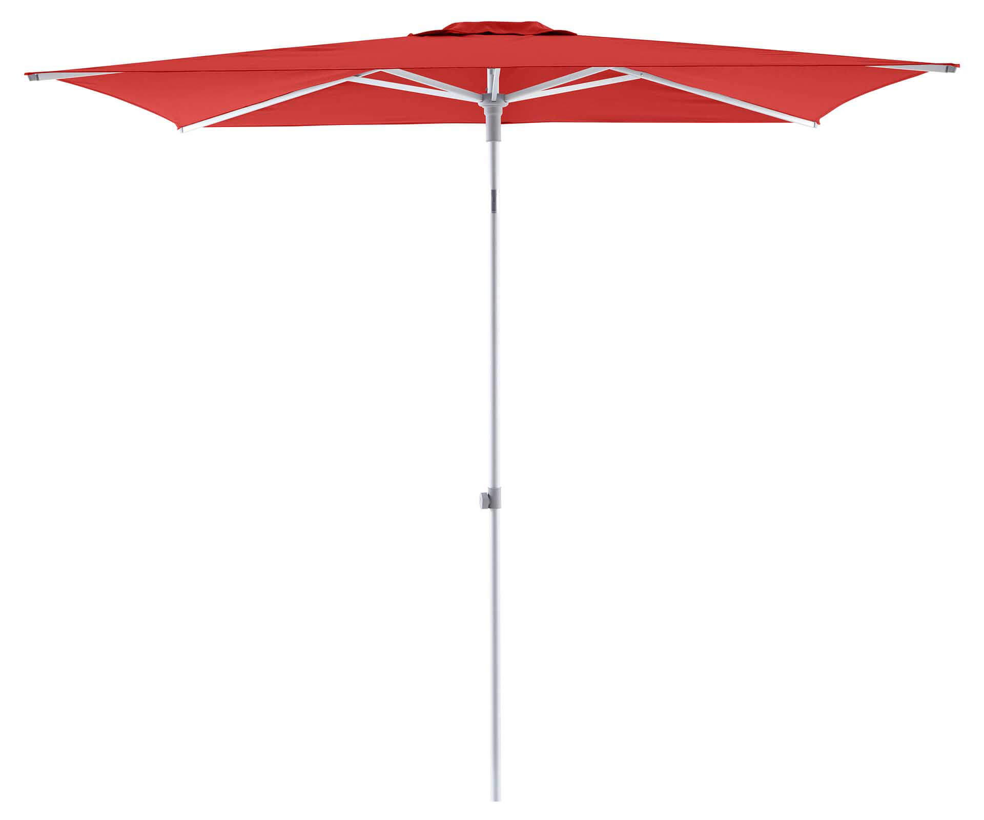 Solid Uno Select Sonnenschirm 210x150cm, eloxiert/red