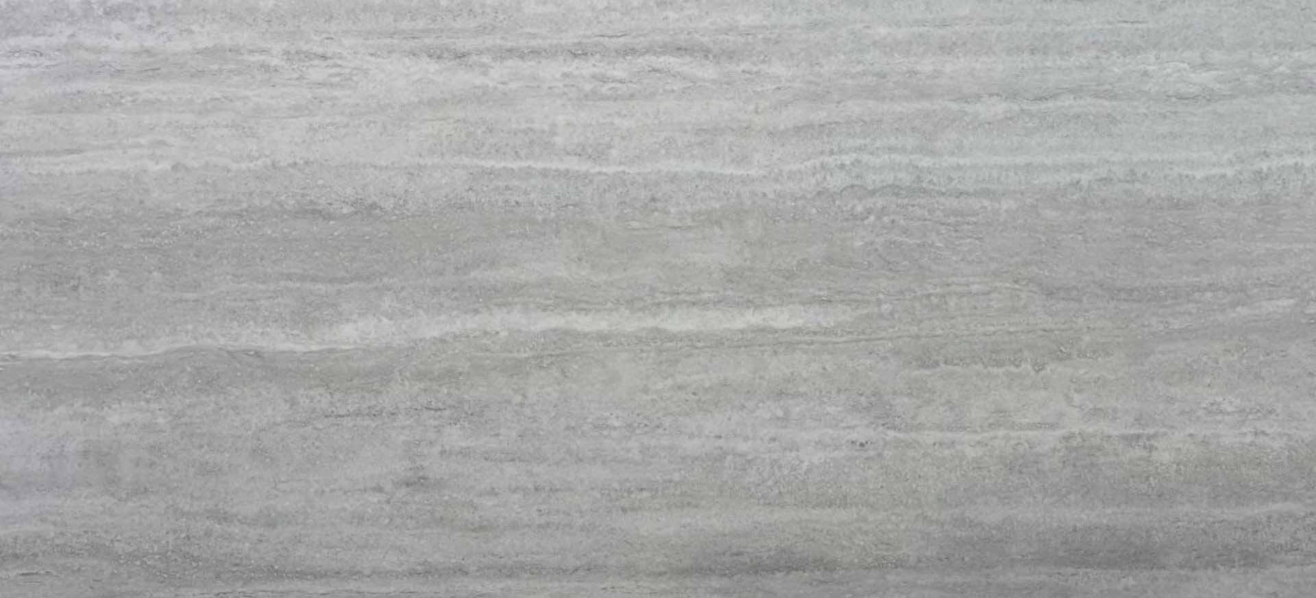 Tischplatte 220x100cm rechteckig, Keramik travertino silver (6mm)