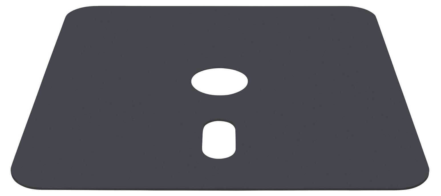 Decorplatte zu Rollensockel M4 180kg, Aluminium Verbund anthrazit RAL 7016