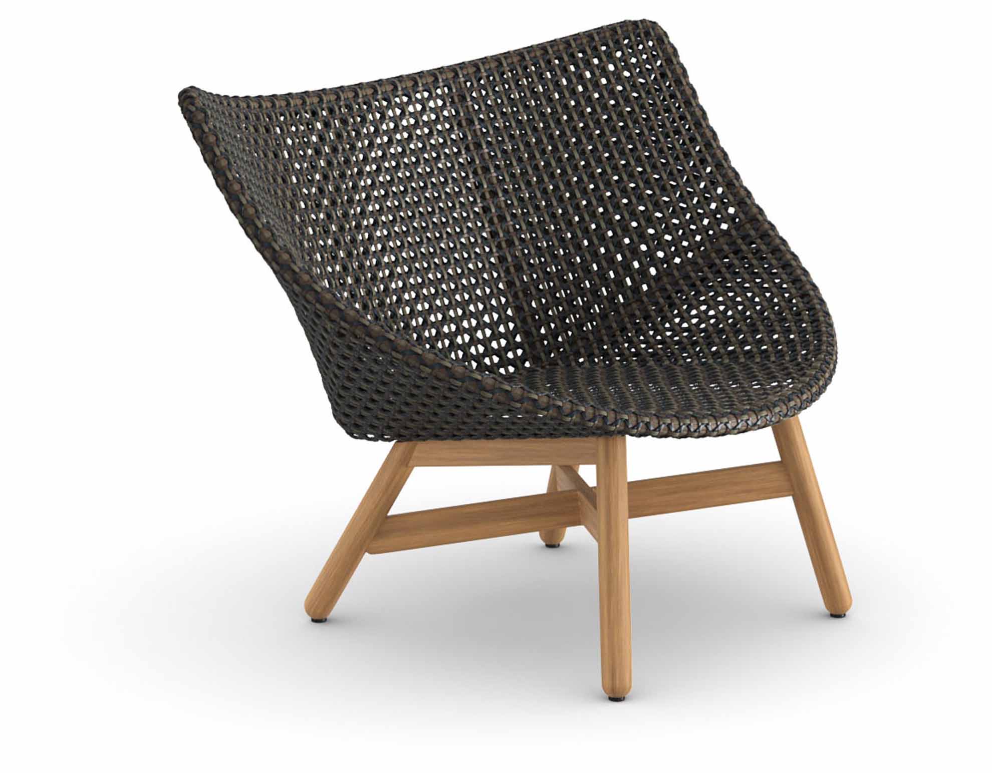 MBRACE Sessel niedrig Teak/arabica