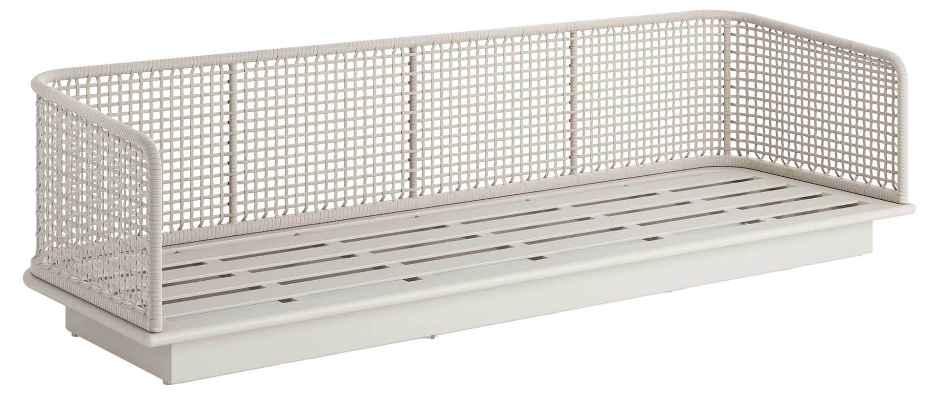 Acri 3-Sitzer Lounge Sofa, dune/linnen uni, open weaving