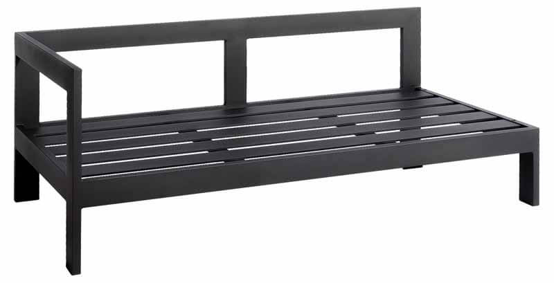 Vigo Lounge Modul Seitenteil rechts, eisengrau