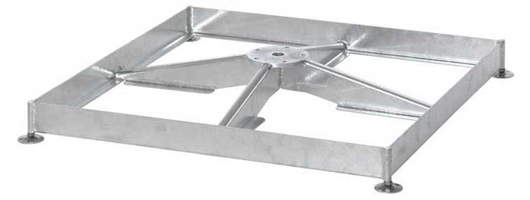 Schirmsockel M4 120kg, Stahl verzinkt, OHNE Platten