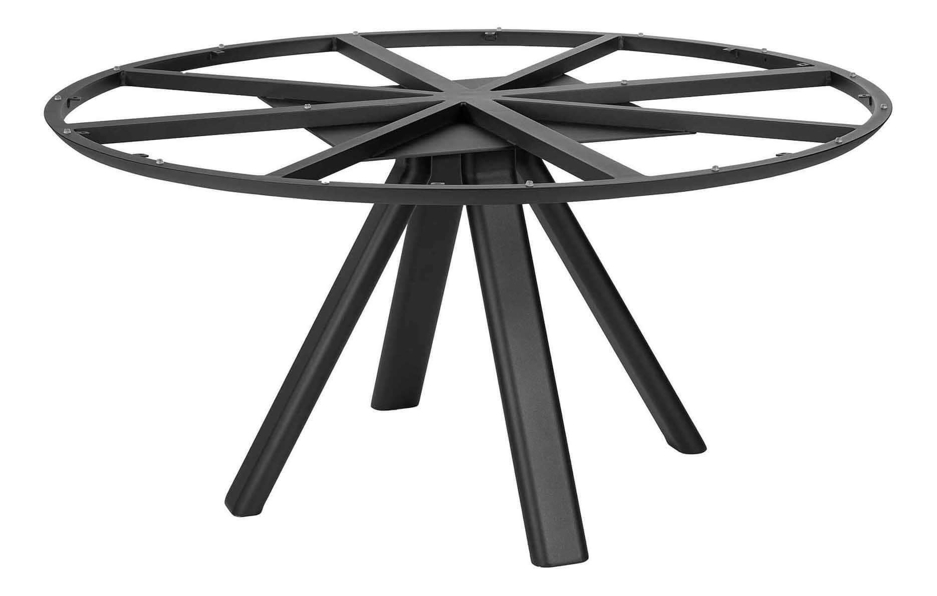 Tofino Tischgestell für Platten Ø 120cm, eisengrau