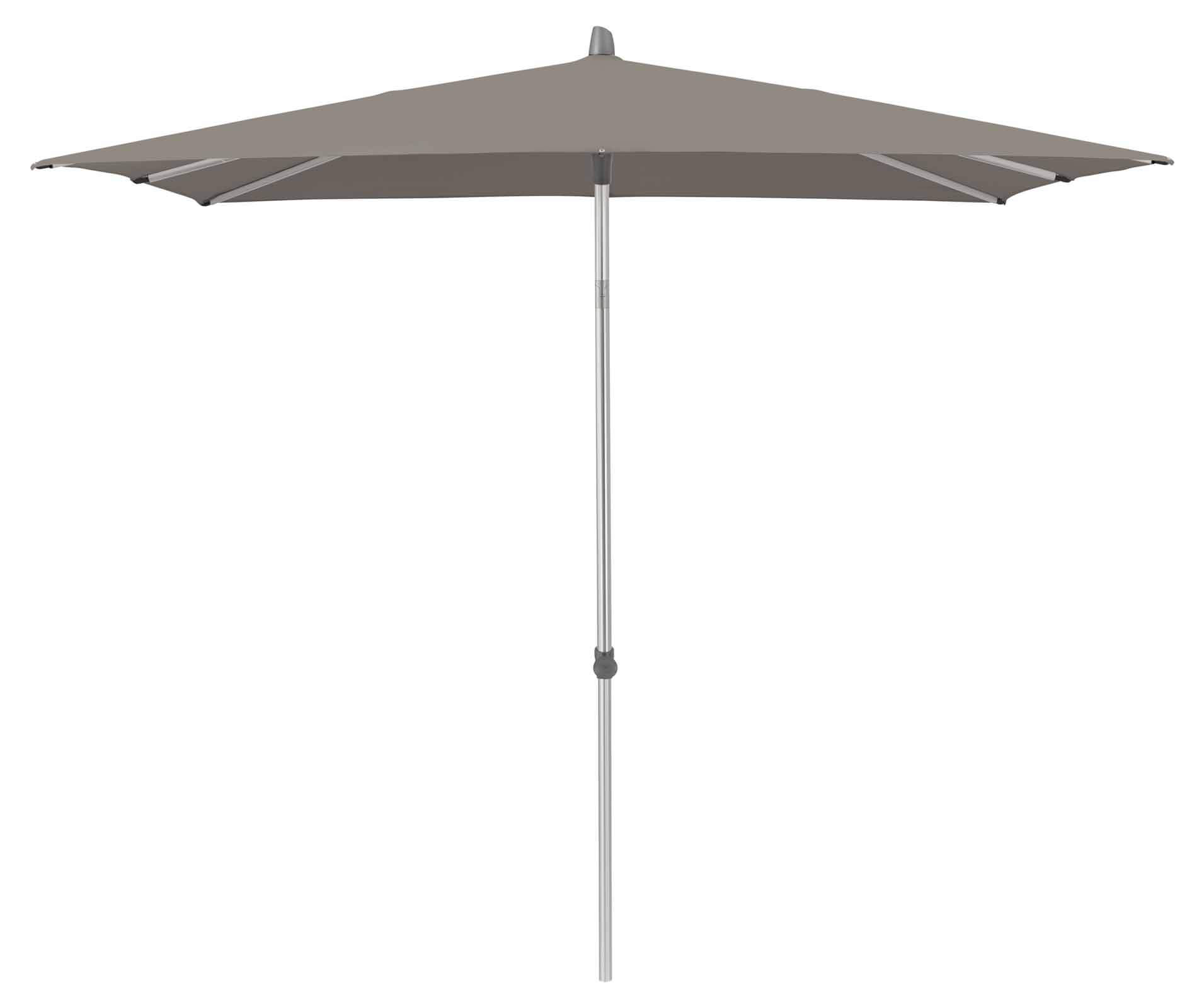 ALU-SMART Sonnenschirm 210x150cm eckig, Stoff 461 taupe